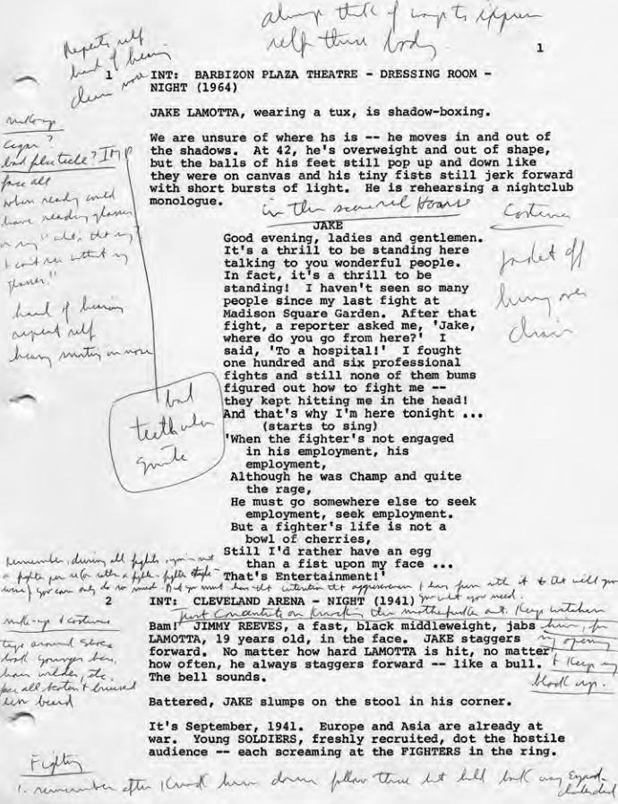 Raging Bull Script, PDF