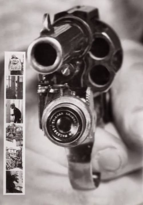 coffee-c0rpse:
“ sixpenceee:
“ This 1938 revolver shoots a picture when you, you know, shoot.
”
we need to put these on cops guns
”
