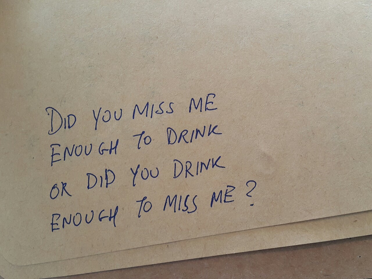 Did you really miss me?
– Lukas W.