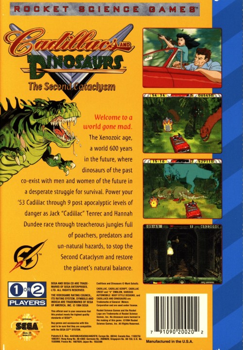 cadillacs and dinosaurs game sega cd