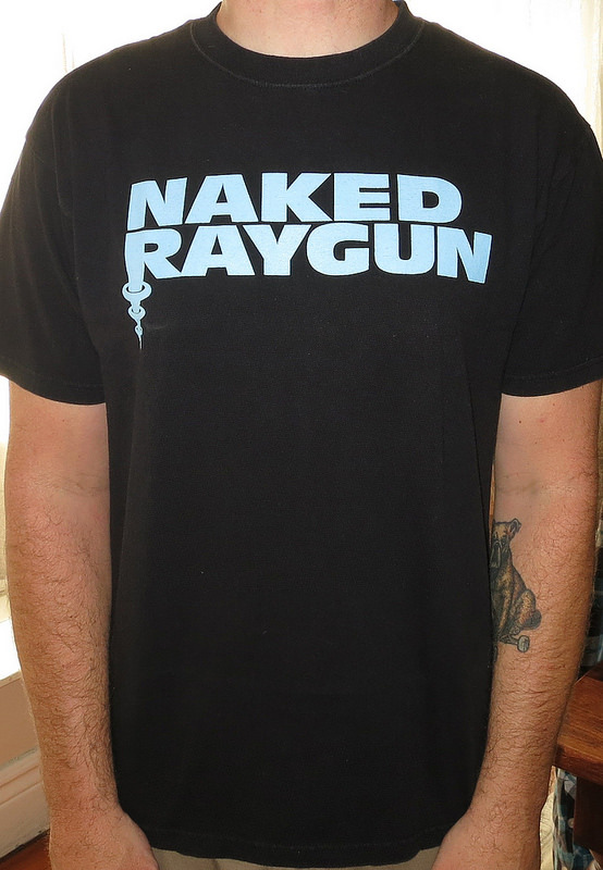 Minor Thread Day Shirt Naked Raygun Blue Logo Color