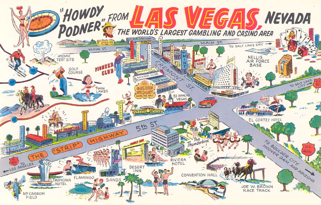 Las Vegas, Nevada U.S.A. postcard - 1958