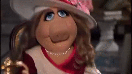 great muppet caper lady holiday gif