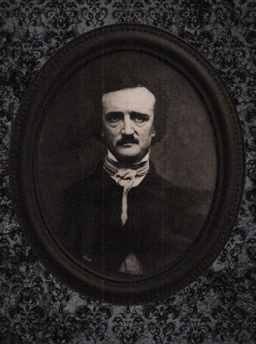 Black and White creepy Halloween goth victorian Edgar Allan Poe Poe