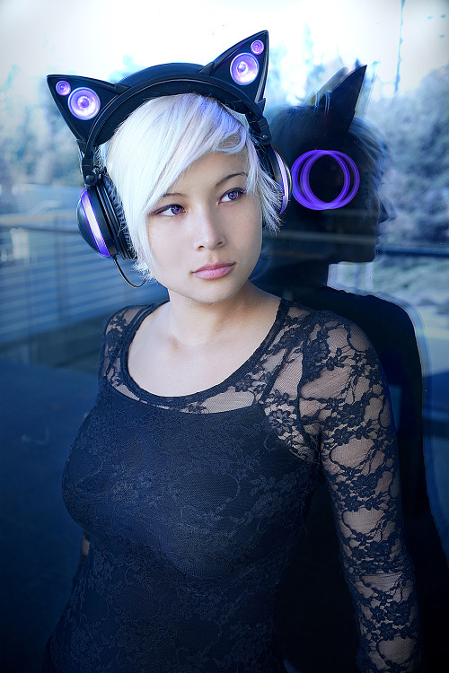 Anime cat ears cosplay