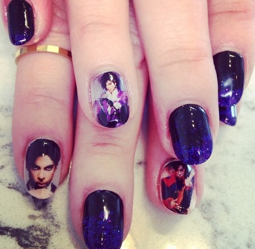 princemuseum: “ Prince nails by artist Sarah Bland on Twitter ”