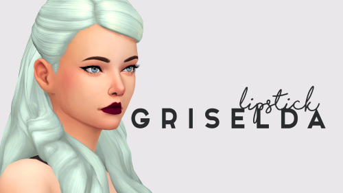 nessiescc:
“ Griselda Lipstick - A Dark Lipstick
• I decided to create some dark lipsticks and i hope you like them
• My attempt at creating a different lipstick texture was terrible bc the lipstick is not totally aligned with the lips but it...