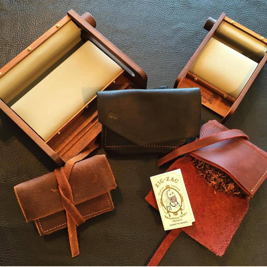 Cool collaboration with @KingRollers, makers of a sturdy, handcrafted cigar and cigarette roller in the US. #Rollyour own tobacco pouches. #madeinusa #veteranmade #ruggedluxury ⚒⚒⚒. #Reposting @kingrollers with @instarepost_app – #legendarysaxon just...