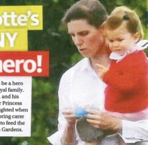 New photo of Charlotte and Nanny Maria at a park.