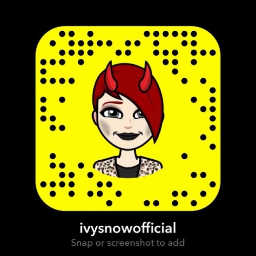 <p>Got IVY SNOW? Well you do now! Add her to Snapchat!<br/></p>