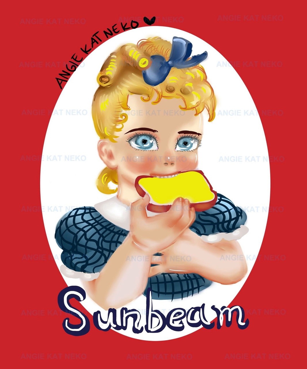 Angie's Art, The sunbeam bread girl.