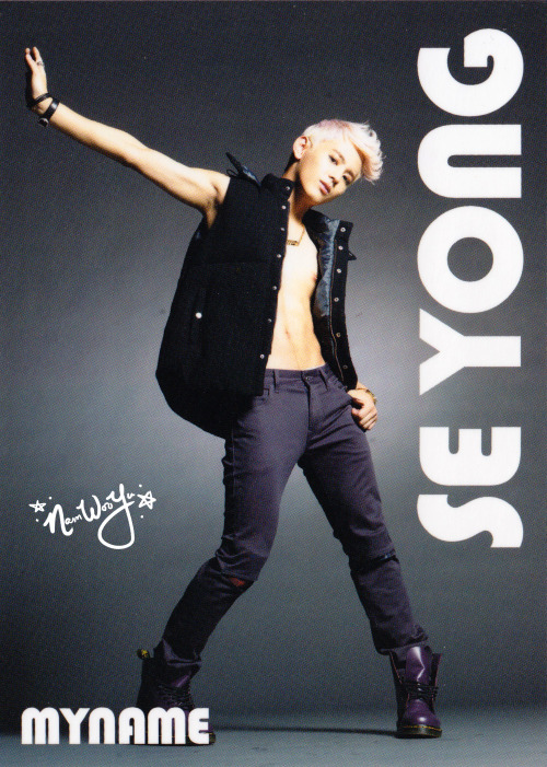 “ MYNAME 2nd JP Single What's Up Photocard scans SEYONG ”