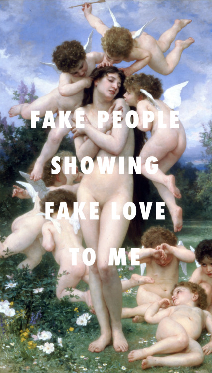flyartproductions:
“Straight up to my face
The return of spring (1886), William-Adolphe Bouguereau / Fake Love, Drake
”