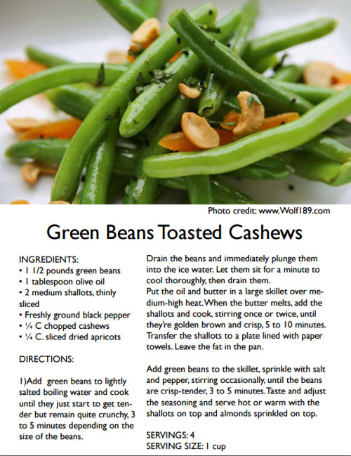 chefjasonkieffer:#ChefKieffer: recipe of green beans toasted... - Bonjour Mesdames