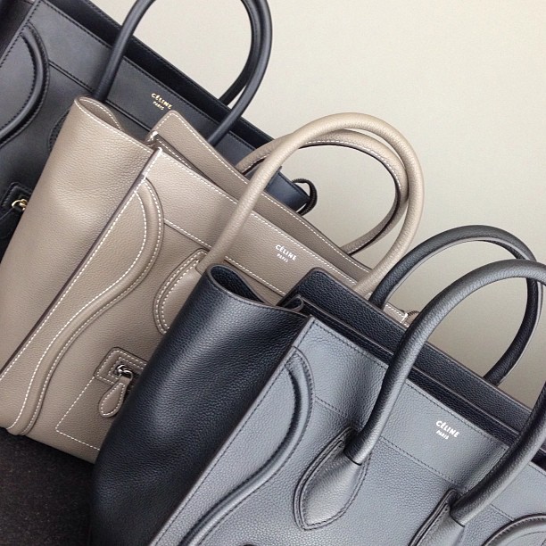 PrivePorter \u2014 Celine Mini Luggage in stock in black drummed...