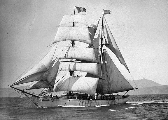 sailorgil:
““ Brigantine – Tahiti “  …. Built by Matthew Turner of Mission Creek, San Francisco in 1881
”