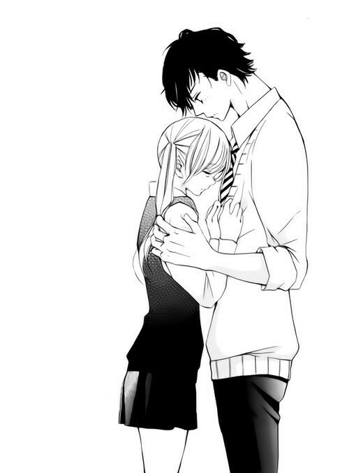 Anime couple tall and short