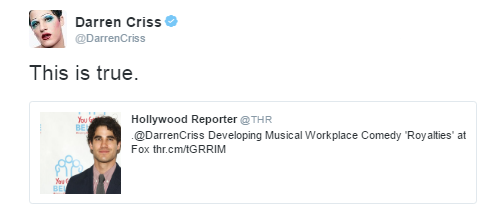 alsiber - Darren Appreciation Thread: General News about Darren for 2017 - Page 10 Tumblr_ogaw6fBJrY1uetdyxo1_500