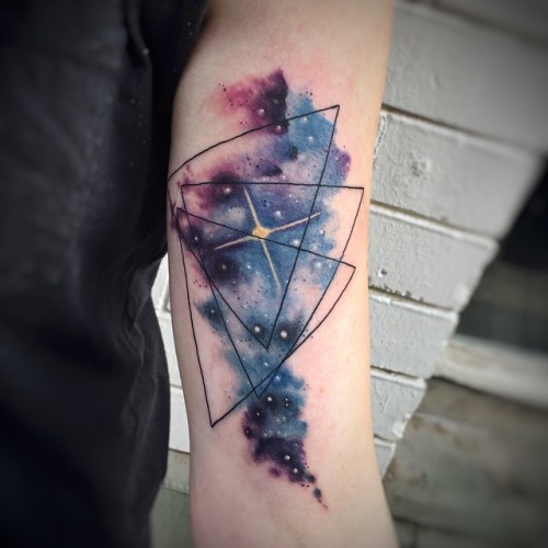 night themes sky tumblr Tattoos #geometric  Hunt Artwork  Matt #space and # by
