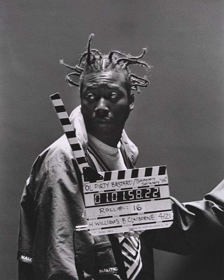 hiphopphotomuseum:
“ Ol’ Dirty Bastard on the set of the “Shimmy Shimmy Ya” video in 1995.
Photography by Al Pereira.
”