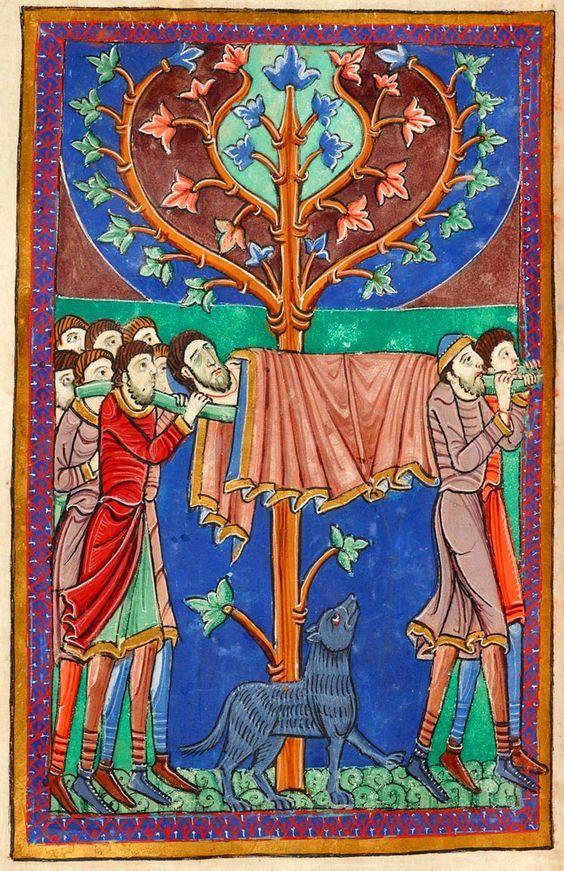 kutxx:
“1.
Borne to burial. Life of St Edmund
c. 1130, illlumination on parchment, Pierpont Morgan Library, New York. T
”