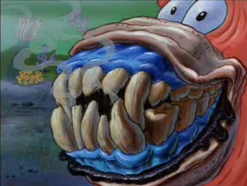 disturbing closeups on spongebob