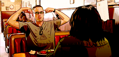 Resultado de imagen de a scanner darkly gif