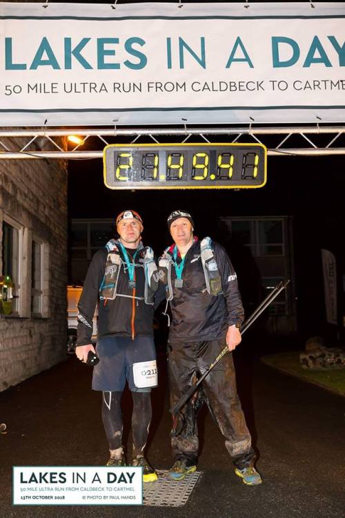 <p>Members Brian and Stevo finishing Lakes in a Day…amazing and Stevo’s 25th marathon!</p>