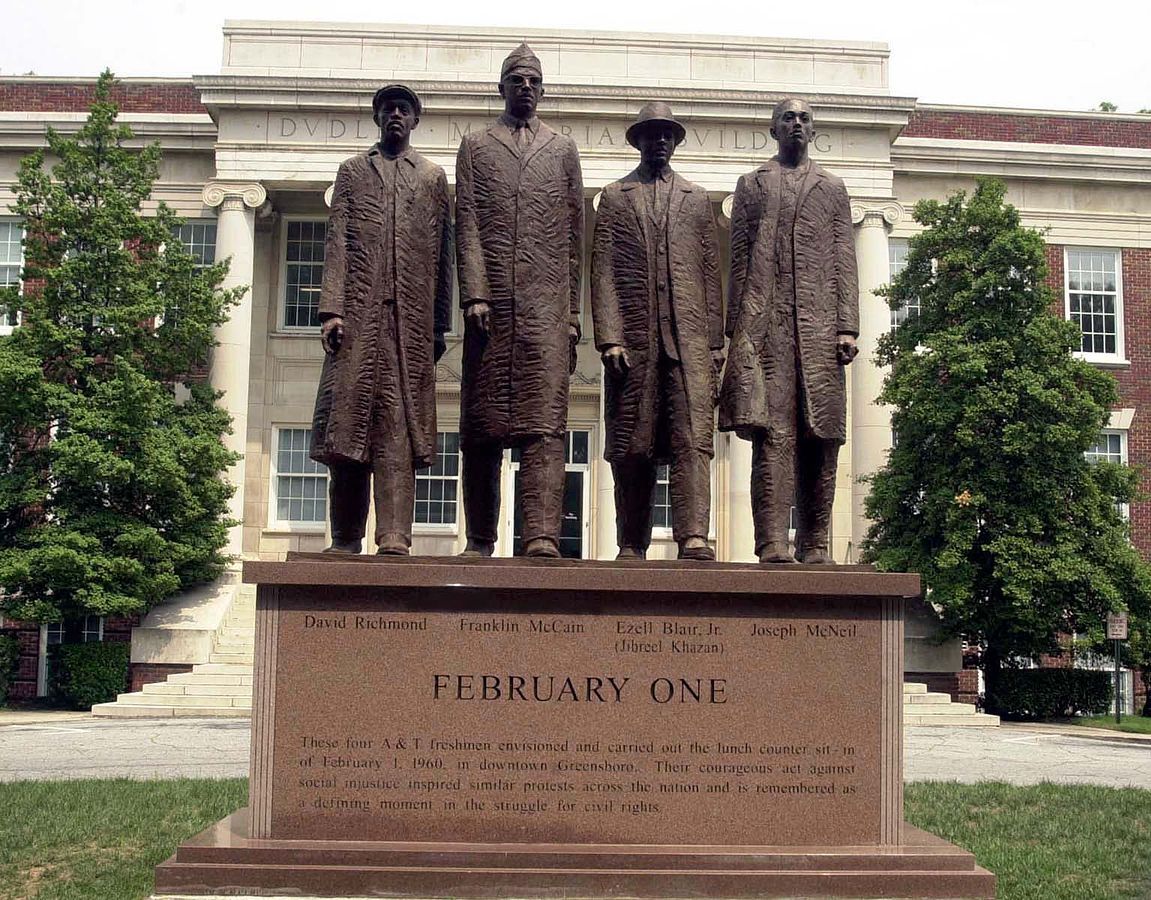 February 1st 1960: Greensboro sit-in On this day...1151 x 900