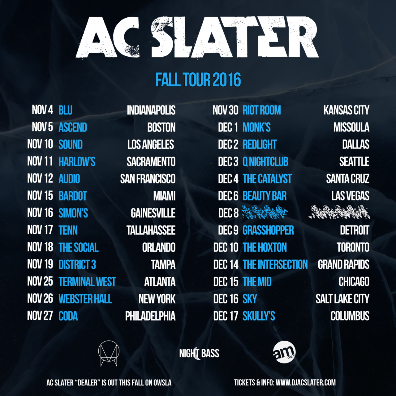 Image result for ac slater tour