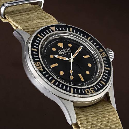 With the creation of the Fifty Fathoms, Blancpain established...