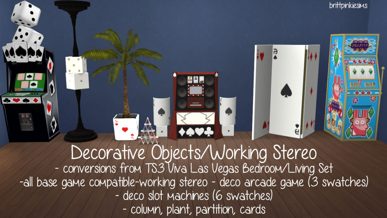 Sims 2 casino objects