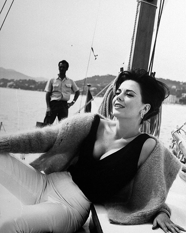 life:
“ Natalie Wood relaxing on a sailboat in the Riviera in 1962 - she was attending the Cannes Film Festival. The legendary actress would have celebrated her 78th birthday on July 20th (born 1938). (Paul Schutzer—The LIFE Picture Collection/Getty...