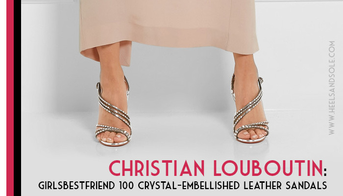 christian louboutin embellished leather sandals