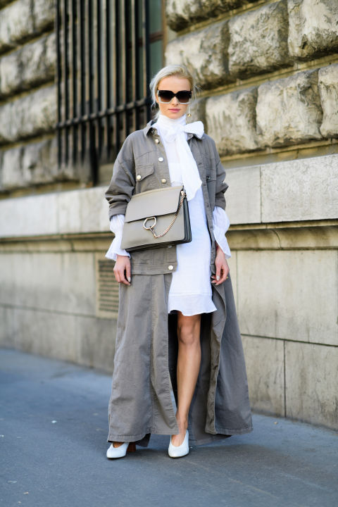 fashion style street style chloe coat street wear street fashion