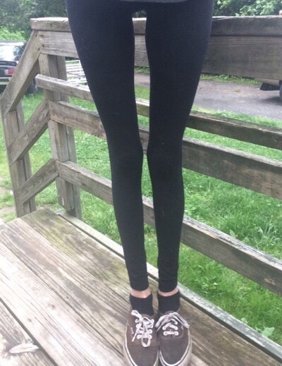 Thin classmate stayed tights showed image