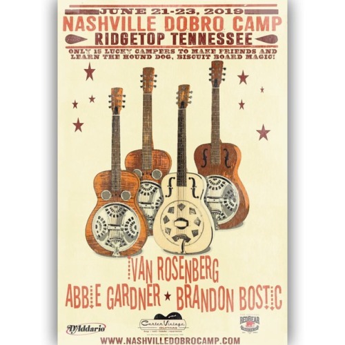 <p>Oh, hello! Here’s our beautiful Armistead-designed Nashville Dobro Camp poster to remind you that registration for Nashville Dobro Camp opens February 1, unless you’re a previous camper and then you can register January 25th. It’s going to be so lovely. It was lovely last year and I have no reason to think it will be any less so this time. June 21-23, 2019 and you can check it all out at <a href="http://www.nashvilledobrocamp.com">www.nashvilledobrocamp.com</a> If you come to camp, you get a poster. That’s reason enough. #dobro #nashville #dobrocamp #theolhounddog (at Ridgetop, Tennessee)<br/>
<a href="https://www.instagram.com/p/Bsg6p4Cl5Vk/?utm_source=ig_tumblr_share&igshid=4epdgxxrmy6e">https://www.instagram.com/p/Bsg6p4Cl5Vk/?utm_source=ig_tumblr_share&igshid=4epdgxxrmy6e</a></p>