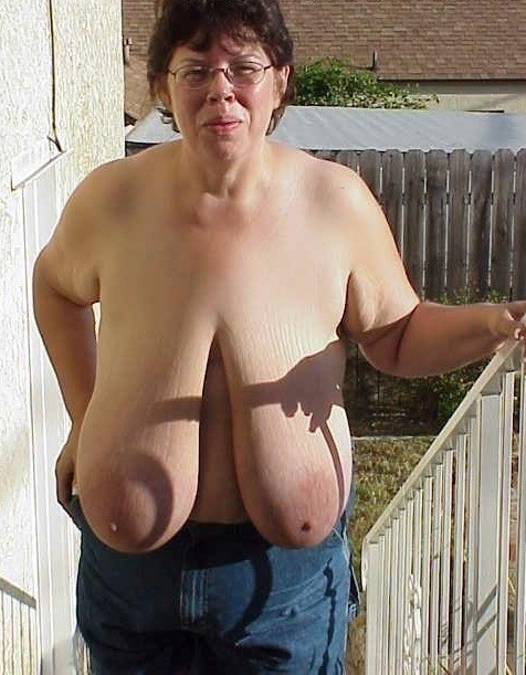 big monster floppy tits beer bottle between breasts