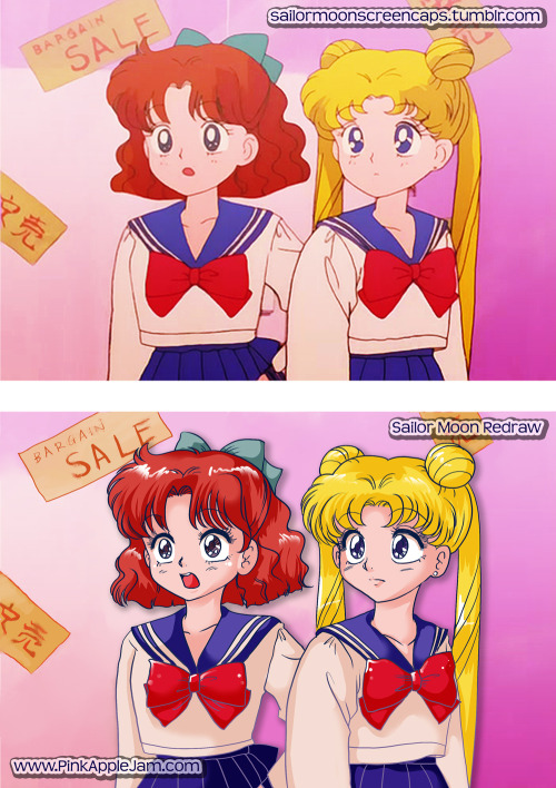 pinkapplejam:
“ Succumbed to a Tumblr meme, oh noes!
Draw a Sailor Moon show screencap your way. I kinda mushed my trad oldskool style with the old TV anime style I guess? Pardon my kanji, obvs it’s not a language I can write at all well.
Also, can’t...