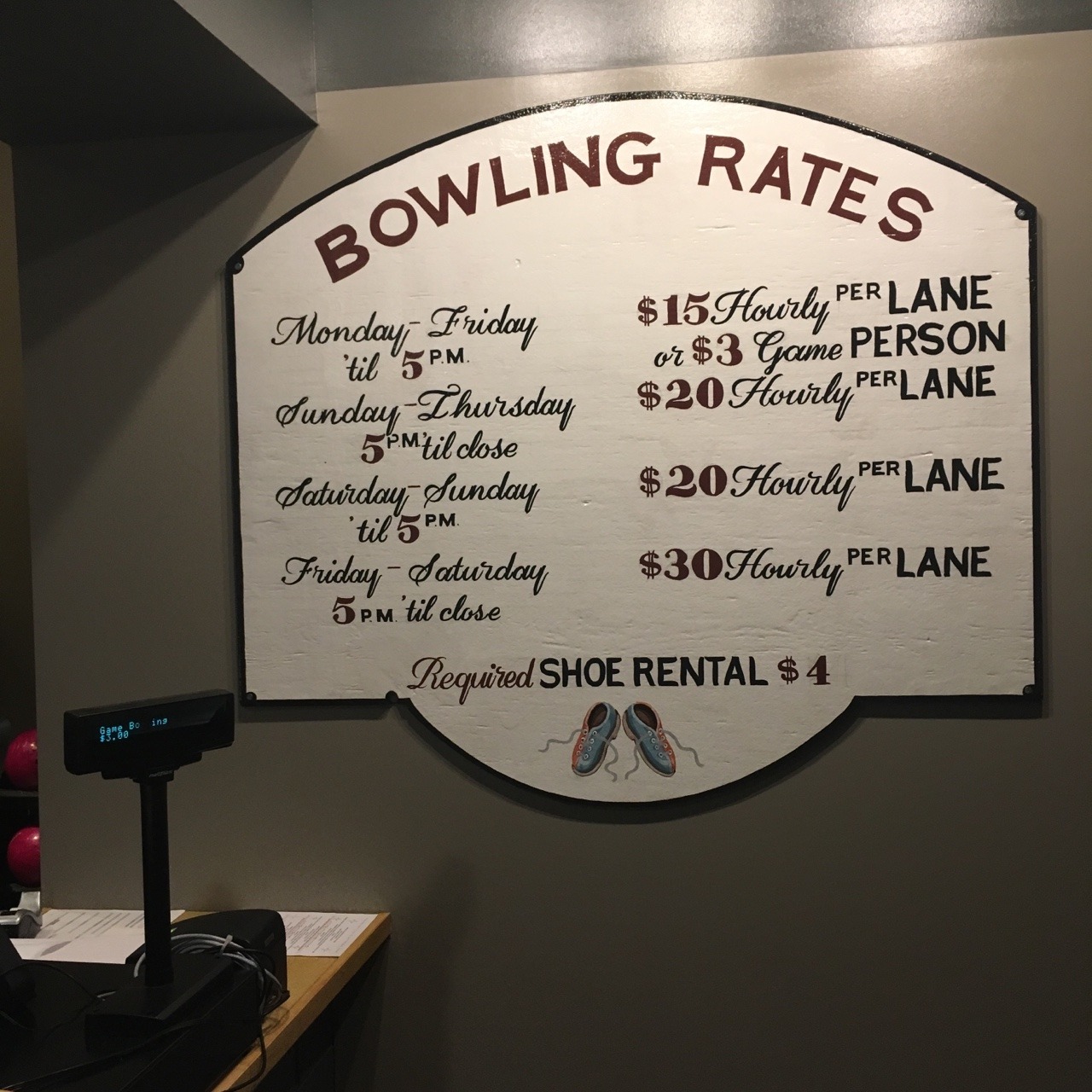 <p>Atlanta sign painter - the rates for Comet Lanes in Decatur, Atlanta.</p>