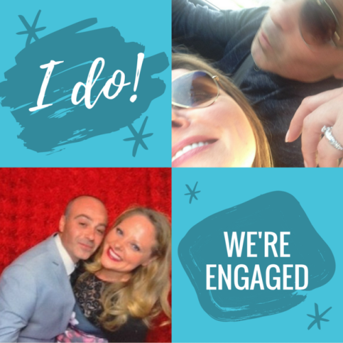 <p>Twenty years between dates, a whirl wind romance, a house and an engagement! You were so worth the wait. I Love you Claudio xxx</p>