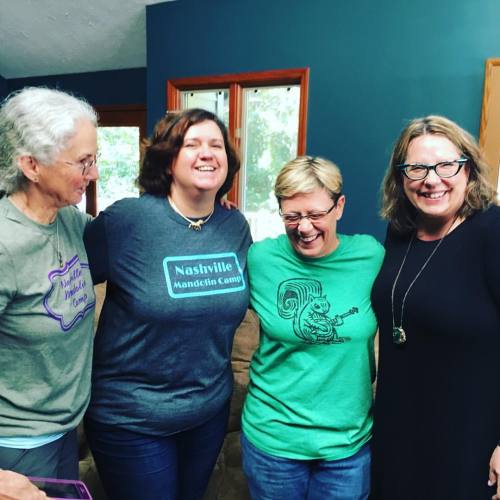 <p>These four. #nashvillemandolincamp #somuchlove #mandolin #mandochicks #ourcampersareourfriends (at Fiddlestar)</p>