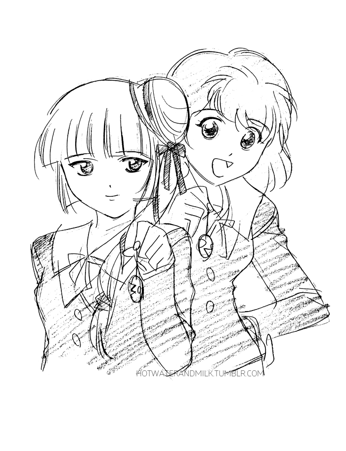 hotwaterandmilk:
“ “Miyu and Chisato as illustrated by Vampire Princess Miyu TV OP/ED key animator, Gotou Keiji. This image was scanned from my copy of the artist’s “Gokikura 2 Goniiri ” doujinshi
” ”
OTP
