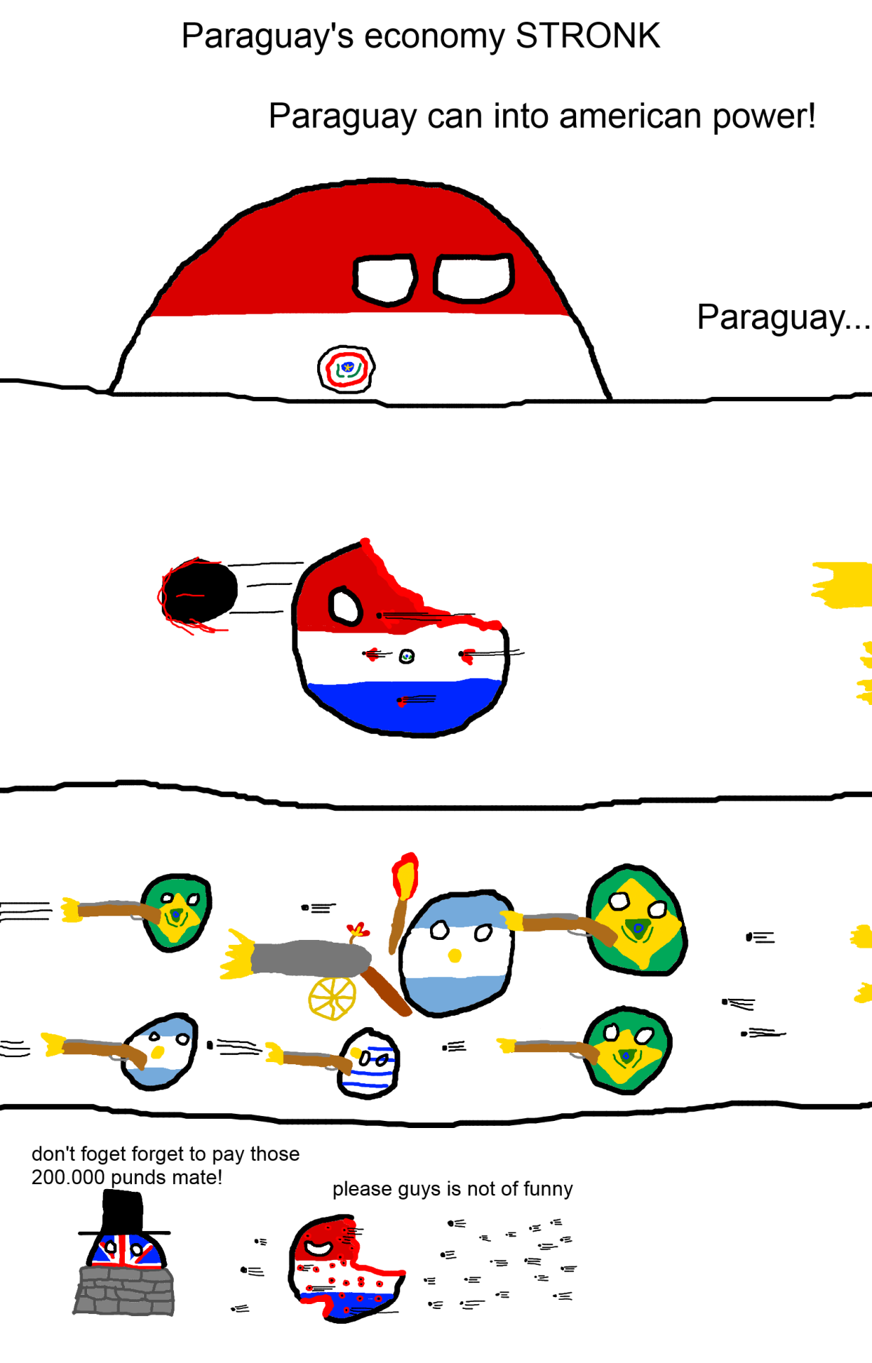 tumblr search user great power Polandball  into Paraguay can