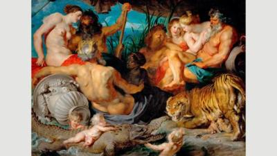 <p>The Four Rivers of
Paradise (The Four Continents) by Rubens is unusual in its depiction of a
powerful black female figure (Credit: Getty Images)</p>