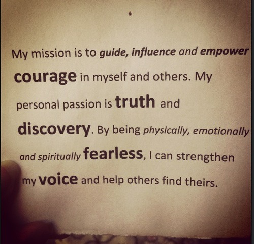 Example of personal mission statement for portfolio