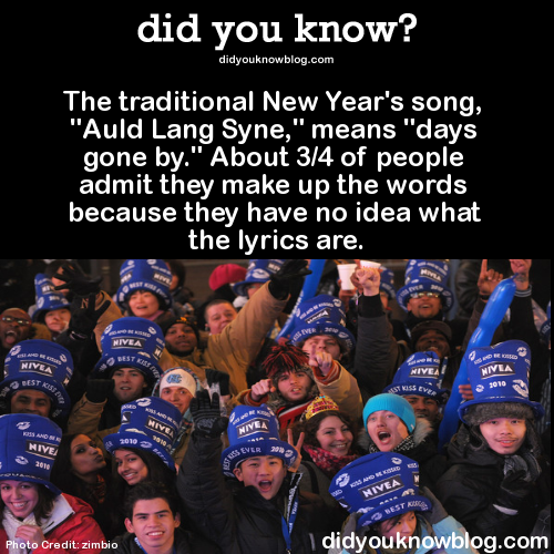 did you know the traditional new year s song auld did you know the traditional new year s song auld