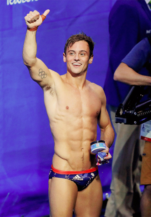 tomrdaleys: “ Great Britain’s Tom Daley celebrates winning bronze in the Men’s Synchronised 10m Platform Final at the Maria Lenk Aquatics Centre on the third day of the Rio Olympic Games, Brazil. August 8, 2016 ”