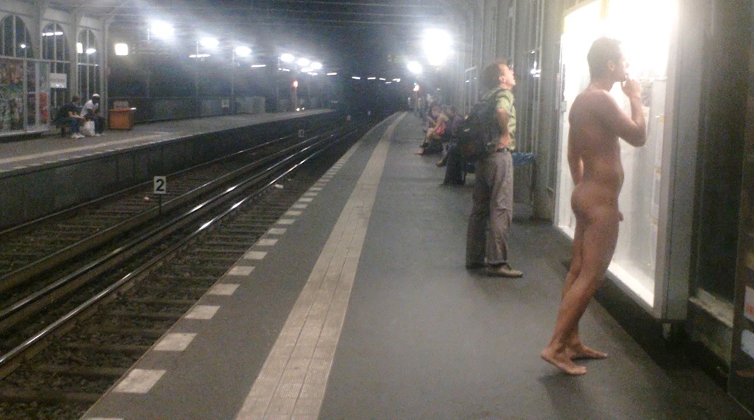 Nude subway amateur gay