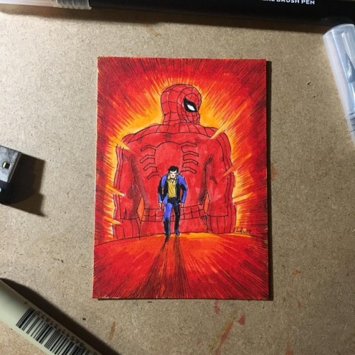 <p>Spider-Man no more cover sketch card drawing </p>
<p>#dccomics #spiderman #coverart #watercolor #inked #sketchcard #sketchcardmob #drawing #drawdaily </p>
<p>#</p>